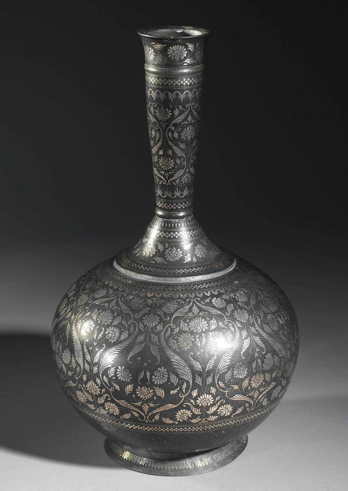 17 Cute Tall Gray Vase 2024 free download tall gray vase of a monumental bidriware bottle vase india 19th century the globular with a monumental bidriware bottle vase india 19th century the globular body on a thin everted foot with 