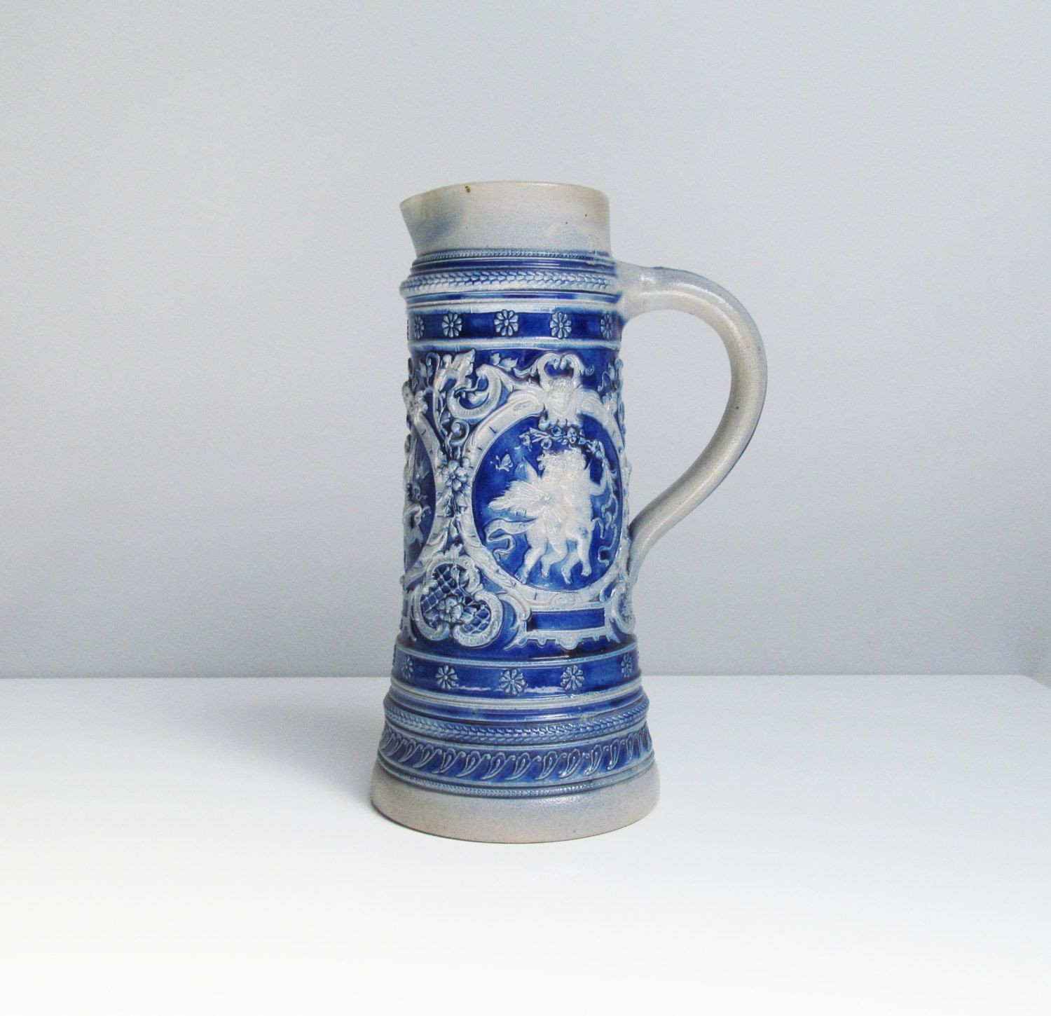 29 Best Tall Pewter Vase 2024 free download tall pewter vase of tall vintage ceramic stoneware pitcher german beer stein chope mug in tall vintage ceramic german beer stein mug pitcher pewter lid blue germany cherubs angels seasons en