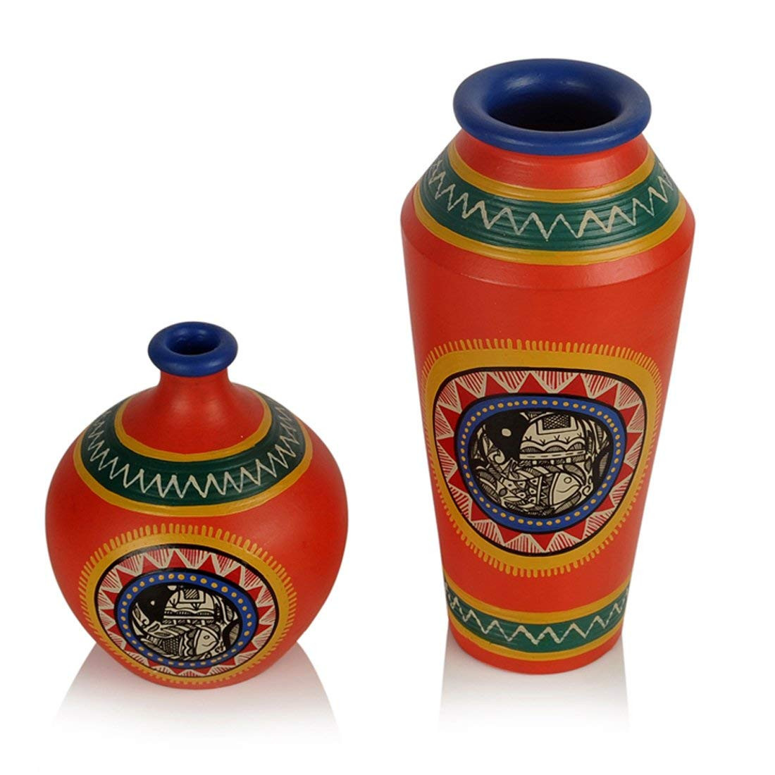 16 Ideal Tall Red Ceramic Vase 2024 free download tall red ceramic vase of buy exclusivelane terracotta handpainted bright orange madhubani pertaining to buy exclusivelane terracotta handpainted bright orange madhubani vases set flower pots