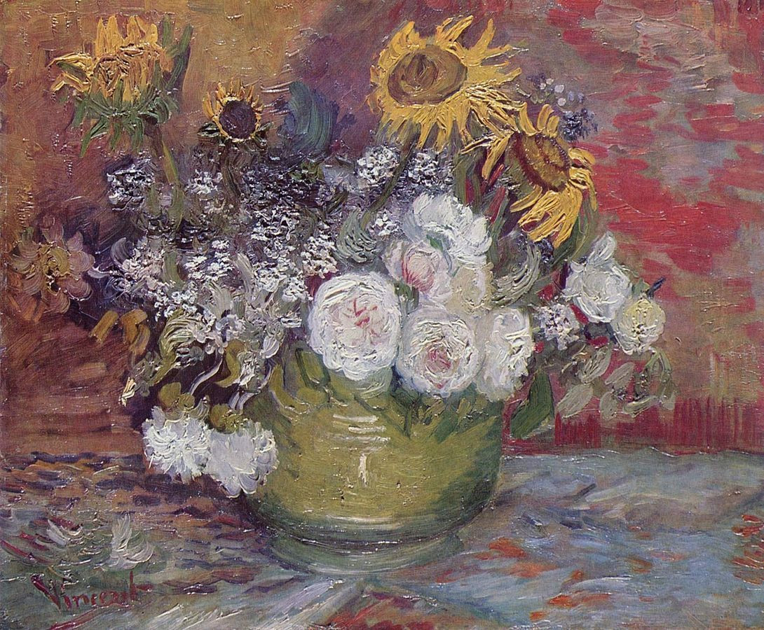 22 Lovely Van Gogh Vase 2024 free download van gogh vase of nature morte toile crotos in bowl with sunflowers roses and other flowers