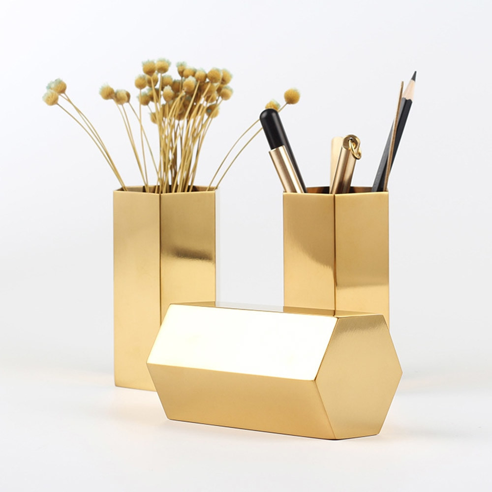 26 Lovable Vase Frog Insert 2024 free download vase frog insert of yolala nordic style hexagon pencil holder stainless steel hexagonal in nordic style hexagon pencil holder hexagonal insert flower vase pen holder golden flower vase metal