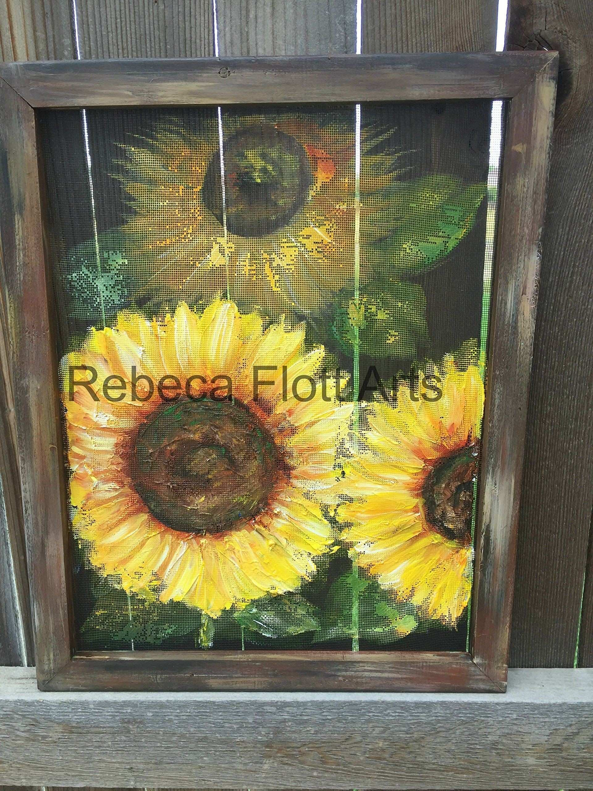 22 Awesome Vase Of Sunflowers Painting 2024 free download vase of sunflowers painting of fresh sunflower wall art wall art ideas in happy sunflower hand painted on screen original art yellow