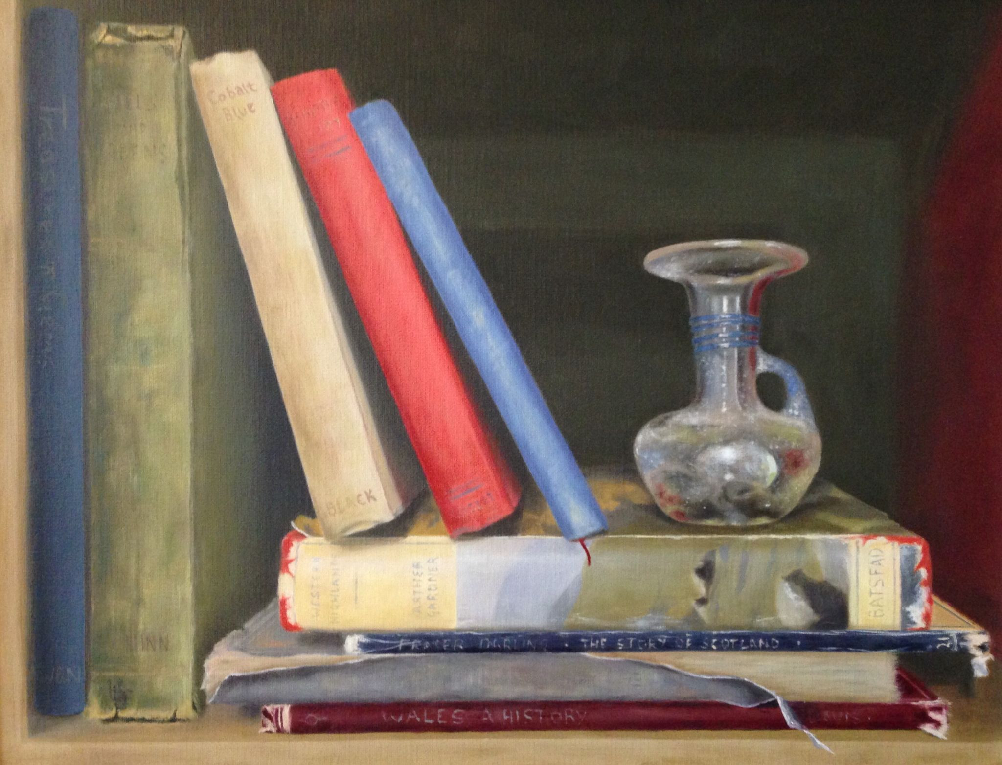 17 Wonderful Vase Painting 2024 free download vase painting of roman vase with books by henrietta lawson johnston oil on canvas intended for roman vase with books by henrietta lawson johnston oil on canvas board