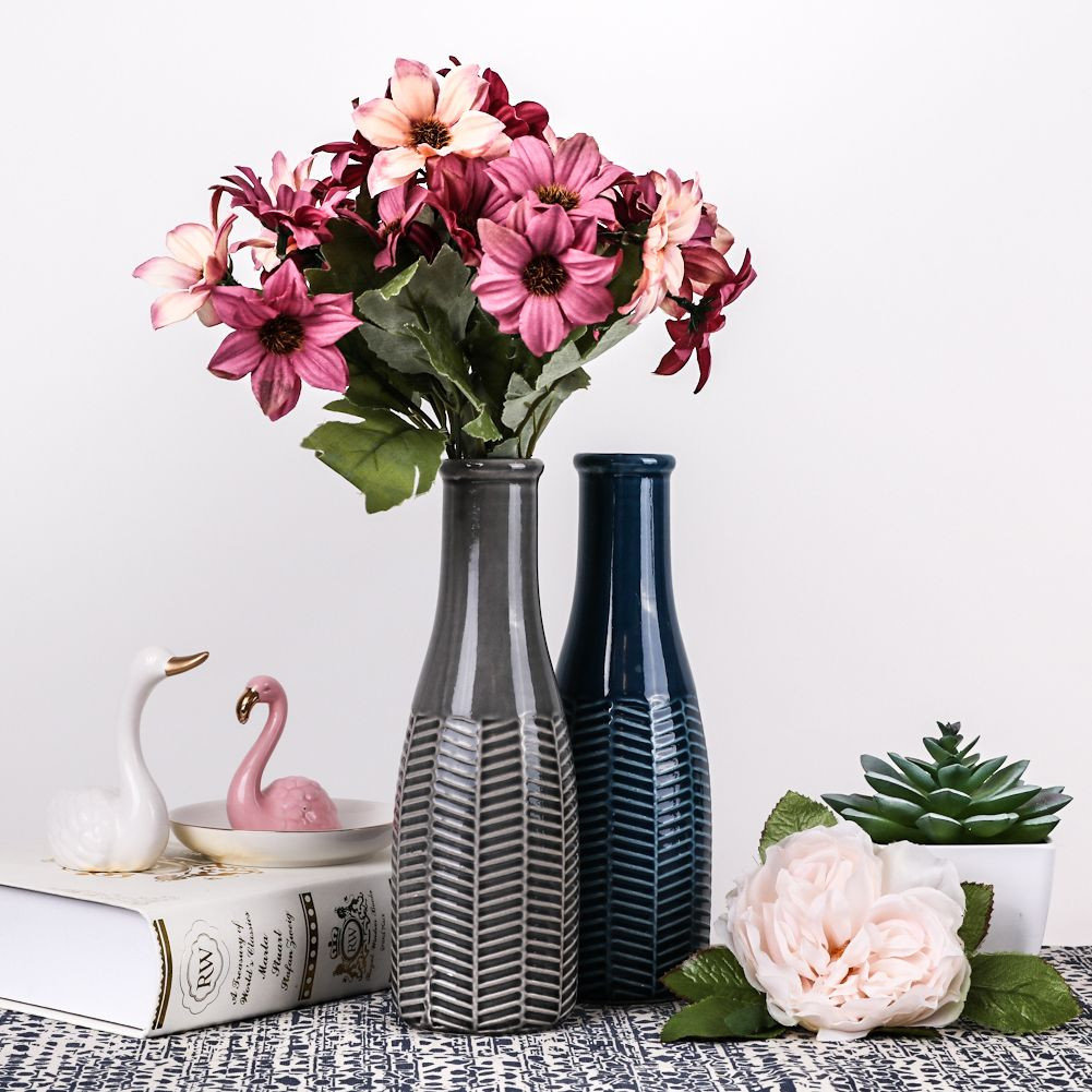 12 Trendy Vase with Rope Decoration 2024 free download vase with rope decoration of hannahs cottage ceramic flower vases 22cm set of 2 blue gray in hannahs cottage ceramic flower vases 22cm set of 2 blue gray handmade modern decorative vase