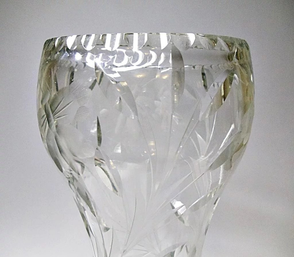 12 Best Viking Glass Green Vase 2024 free download viking glass green vase of 12 cut glass corset vase butterflies stems leaves late intended for click to expand