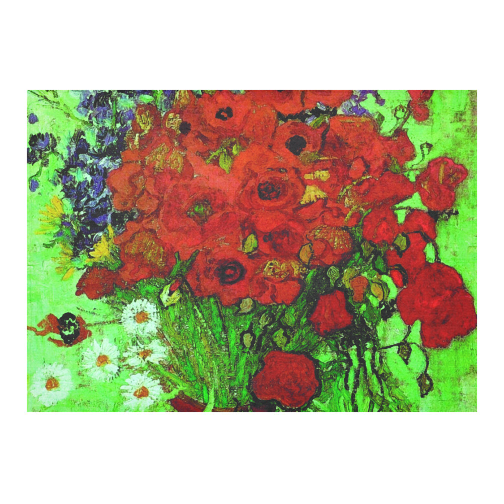 30 Awesome Vincent Van Gogh Vase with Red Poppies 2024 free download vincent van gogh vase with red poppies of vincent van gogh red poppies and daisies floral cotton linen throughout vincent van gogh red poppies and daisies floral cotton linen tablecloth 60