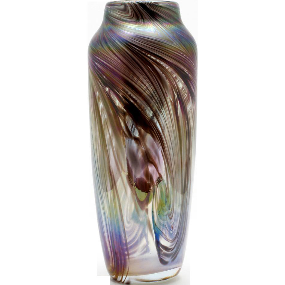 19 Famous Vintage Amber Crackle Glass Vase 2024 free download vintage amber crackle glass vase of pilgrim and rainbow art glass pitcher and vase miniature p inside rosetree iridescent art glass vase mark rosenbaum new orleans studio signed