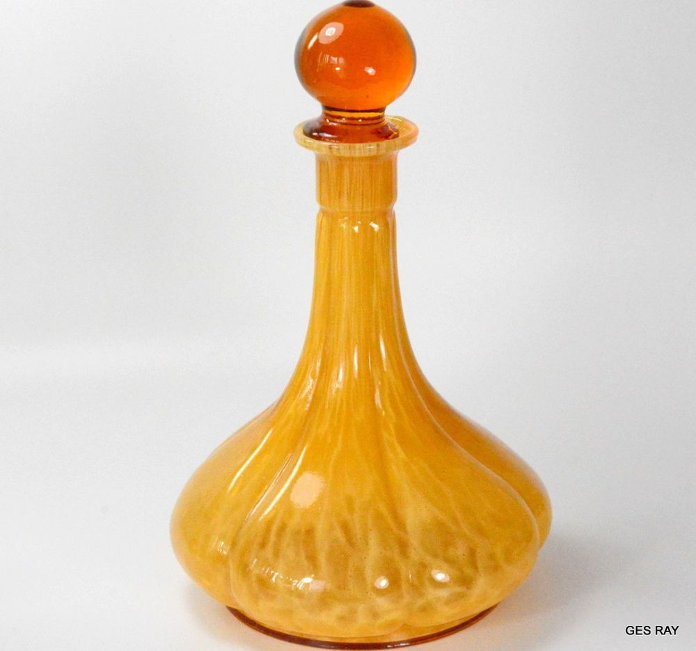 19 Famous Vintage Amber Crackle Glass Vase 2024 free download vintage amber crackle glass vase of vintage murano amber brown venetian art glass decanter pinterest in vintage murano amber brown venetian art glass decanter