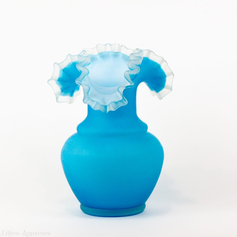 10 Awesome Vintage Cased Glass Vase 2024 free download vintage cased glass vase of vintage blue satin cased glass vase crested crimped ruffled rim pertaining to vintage blue satin cased glass vase crested crimped ruffled rim