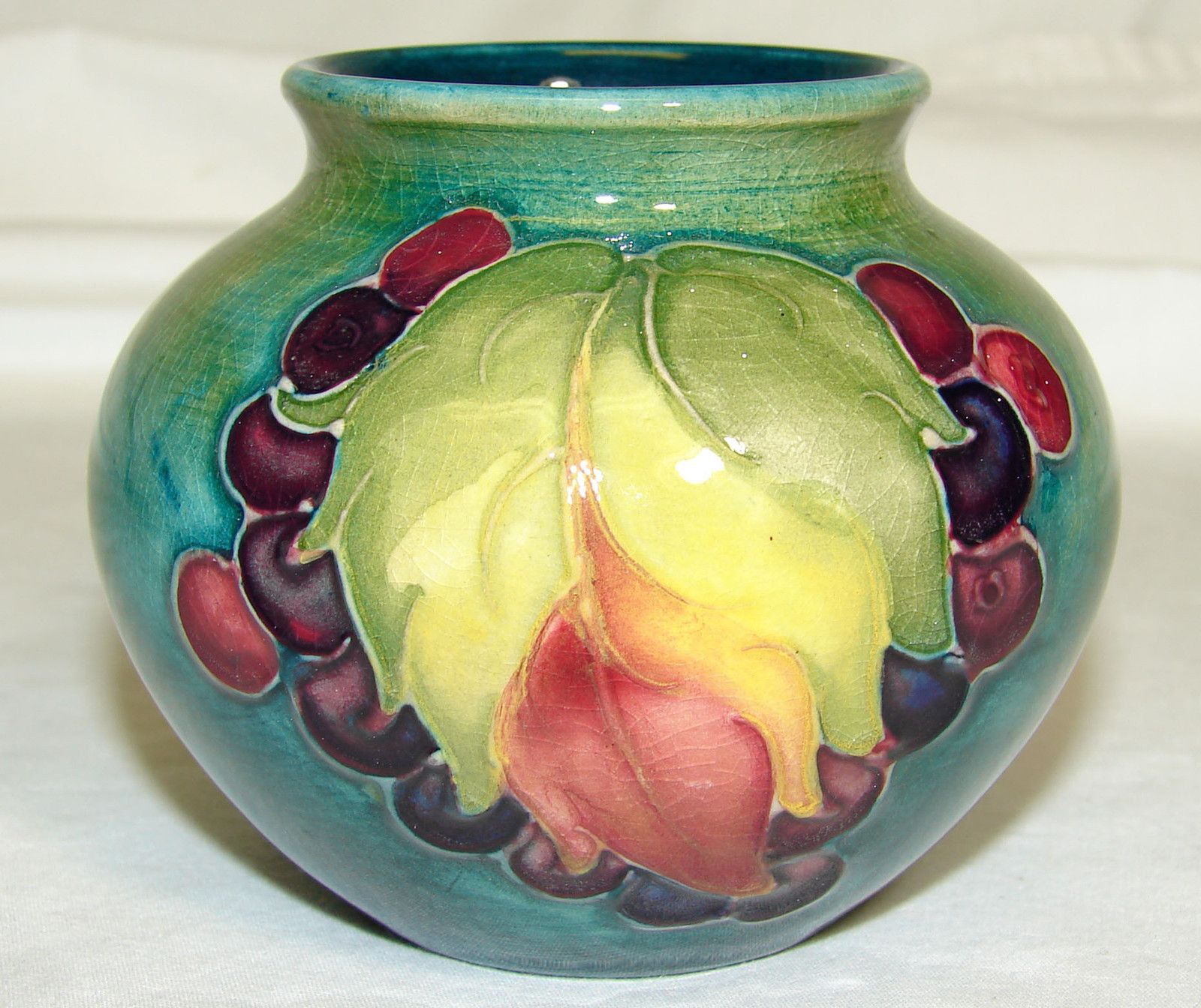 17 Recommended Vintage Green Ceramic Vase 2024 free download vintage green ceramic vase of vintage moorcroft pottery leaf berry vase 2 75 blue teal intended for vintage moorcroft pottery