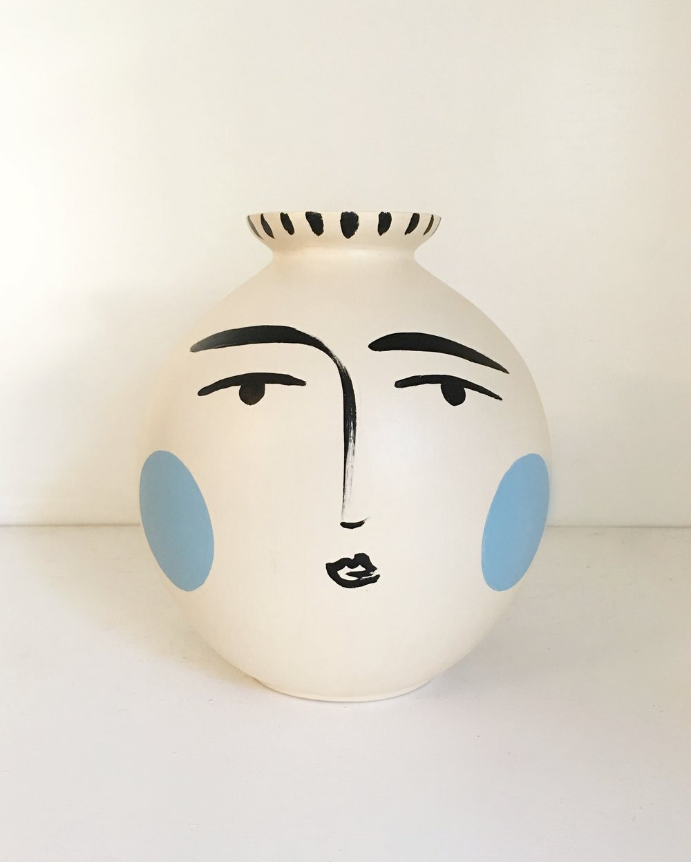 30 Elegant Vintage Lady Head Vases for Sale 2024 free download vintage lady head vases for sale of paige pottery paige kalena follmann intended for blushing blue vase sold