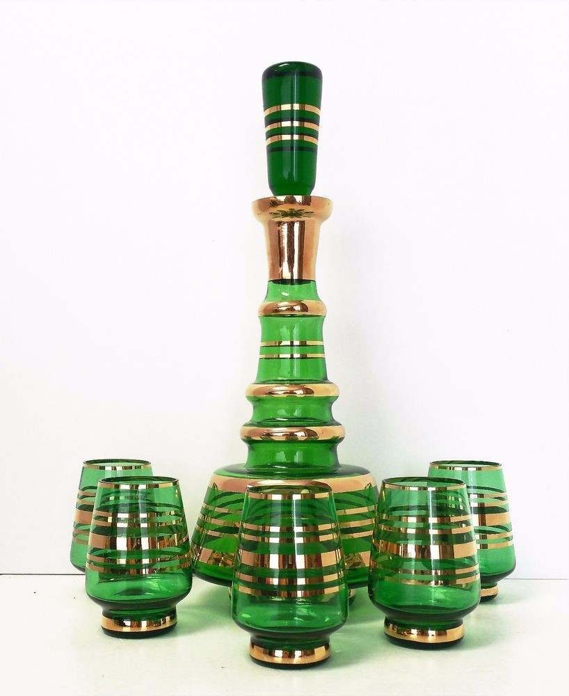 16 Ideal Vintage Small Green Glass Vase 2024 free download vintage small green glass vase of vintage italian green with gold trim decanter stopper 5 cordial with vintage italian green with gold trim decanter stopper 5 cordial glasses