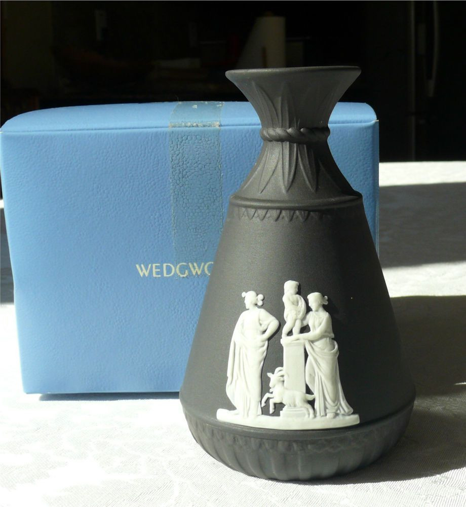 14 Unique Wedgwood Blue Jasperware Vase 2024 free download wedgwood blue jasperware vase of wedgwood white on black jasperware cupid bud vase 4 7 8 inches tall within wedgwood white on black jasperware cupid bud vase 4 7 8 inches tall