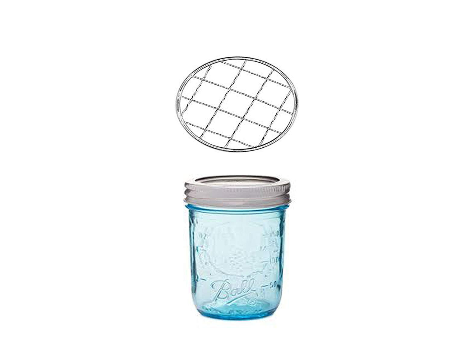 16 Lovable What Size Mason Jar for Vase 2024 free download what size mason jar for vase of amazon com blue mason jar with flower frog lid insert 1 half pint regarding amazon com blue mason jar with flower frog lid insert 1 half pint kitchen dining