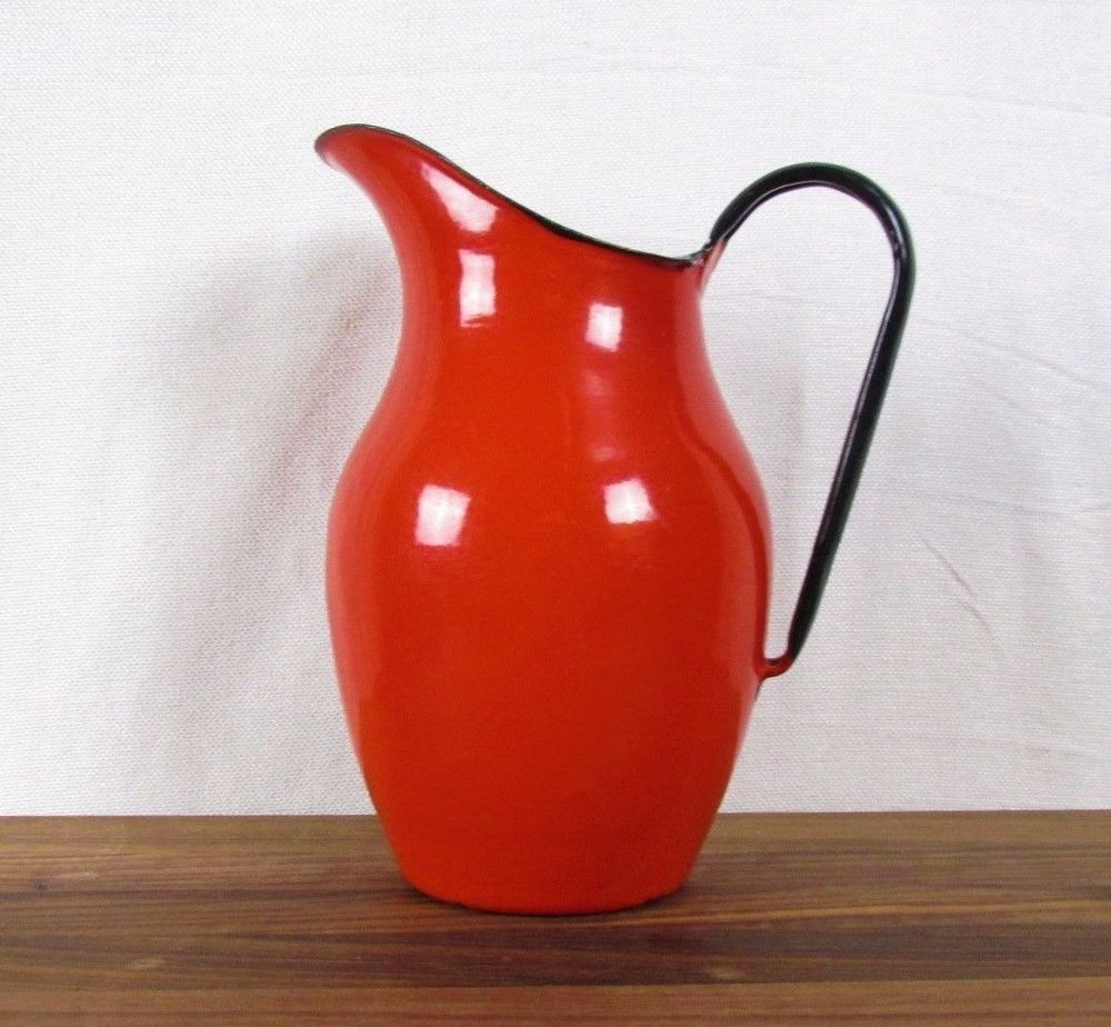 24 Best White Ceramic Jug Vase 2024 free download white ceramic jug vase of vintage metal pitcher vase red white black enamel enamelware mid within vintage metal pitcher vase red white black enamel enamelware mid century