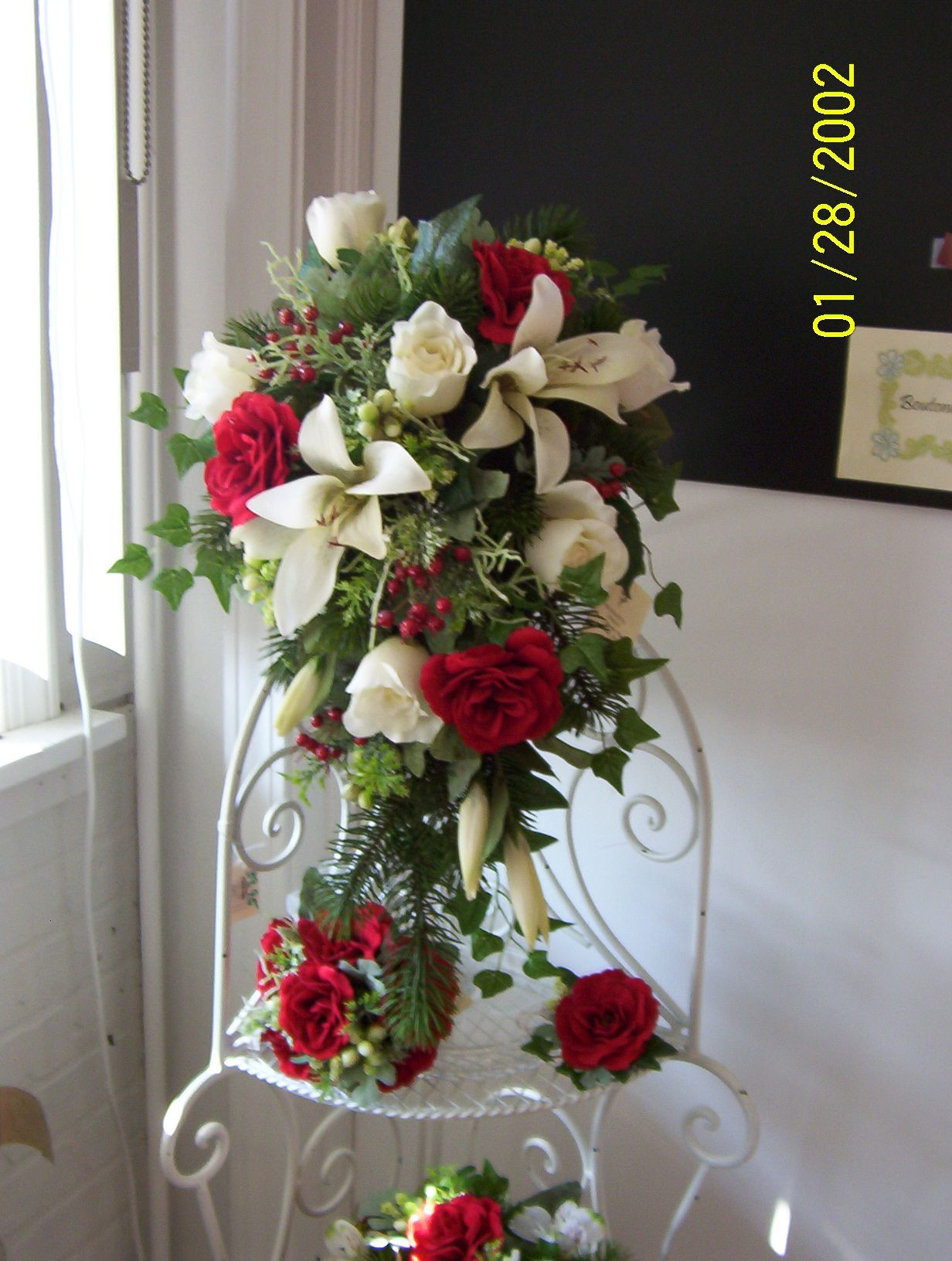 26 Great White Lily Vase 2024 free download white lily vase of silk cream lily red and white rose brides cascade bouquet intended for silk cream lily red and white rose brides cascade bouquet