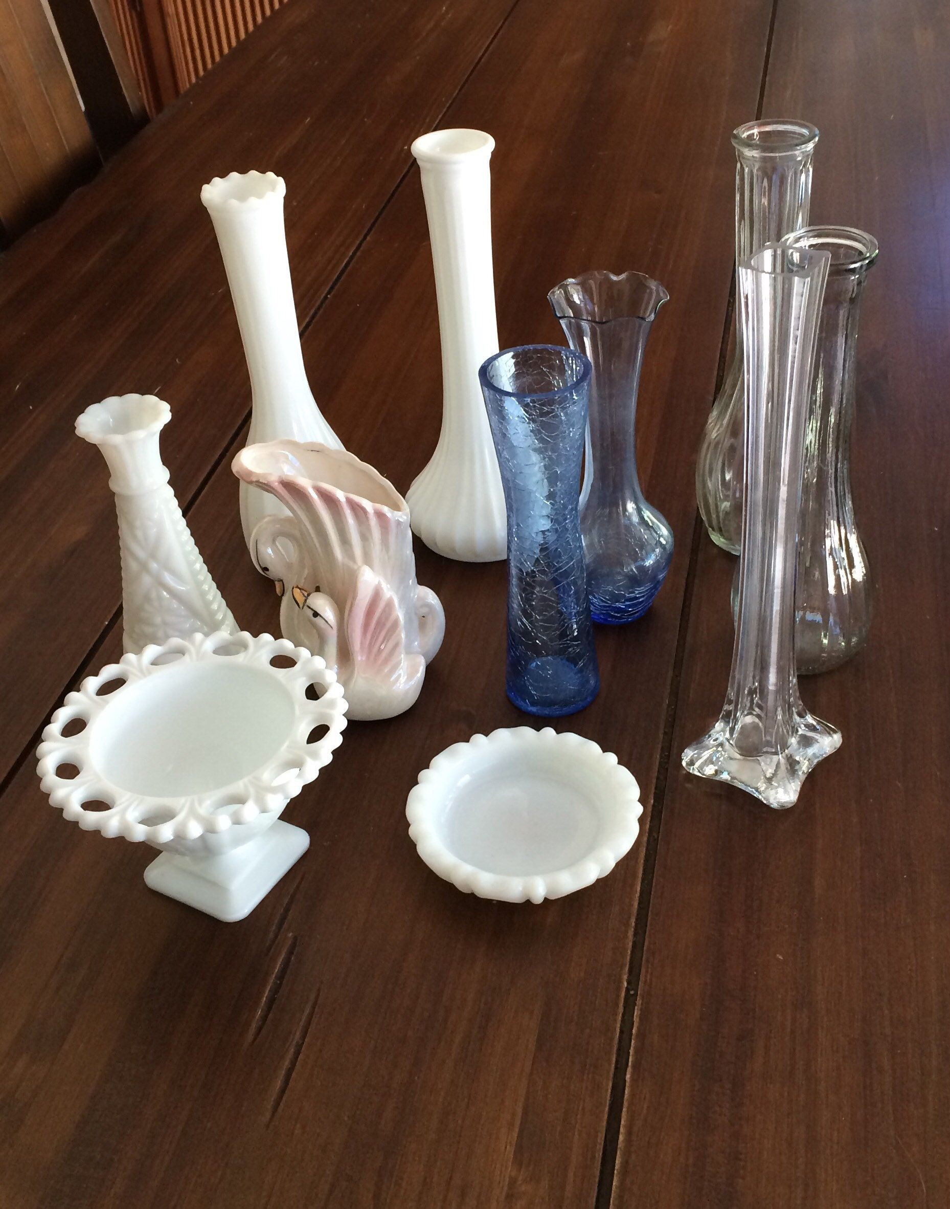 16 Unique White Milk Glass Flower Vase 2024 free download white milk glass flower vase of mismatched vases milk glass blue crackle glass clear glass pertaining to mismatched vases milk glass blue crackle glass clear glass candleholders bud vases fl