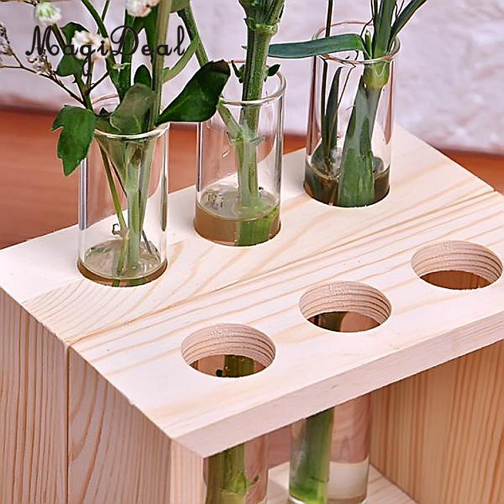 24 Stylish Wide Glass Vase 2024 free download wide glass vase of magideal crystal glass vase test tube in wooden stand for flowers within aeproduct getsubject