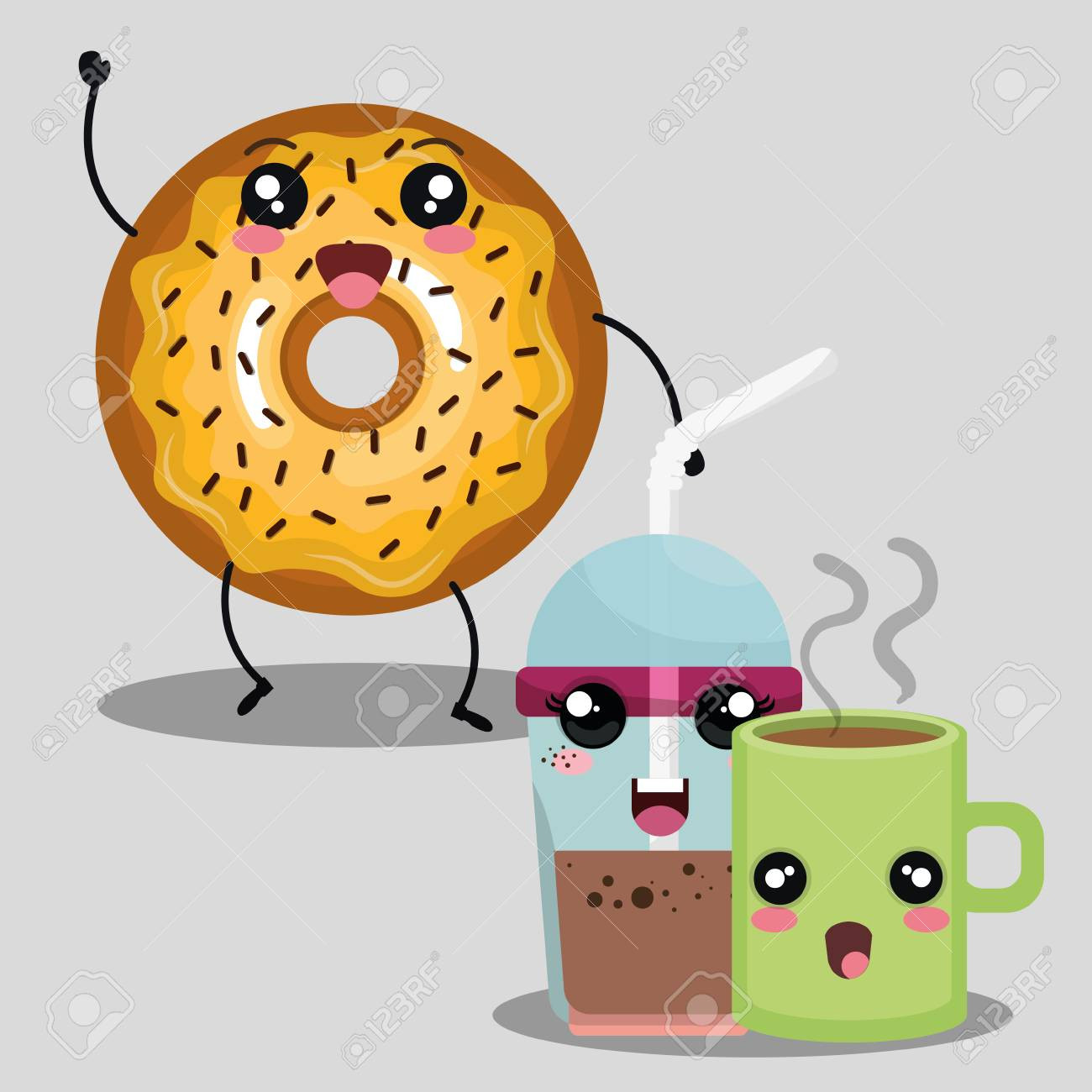 12 Nice Yellow Smiley Face Vase 2024 free download yellow smiley face vase of sweet donut and coffee mug drink cartoon with happy face over with regard to sweet donut and coffee mug drink cartoon with happy face over background vector illust